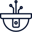CCTV monitoring surveillance camera icon